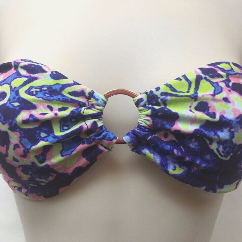 NEW Victoria's Secret Ruched Halter Tie Bikini Swim Top